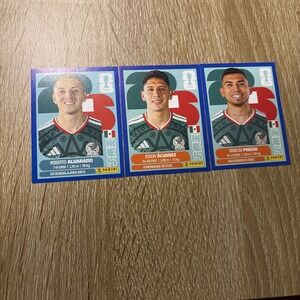 Panini FIFA Mexico Blue Parallel Sticker Lot 3 World Cup 2026 Rare